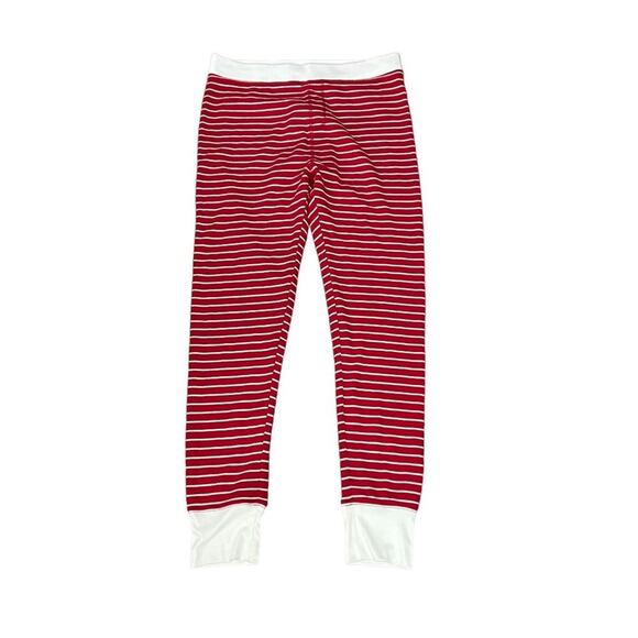 American Eagle Red White Stripe 2 Piece Thermal Pajama Set Womens Large - Picture 2 of 7